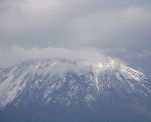 Mount Meru with snow