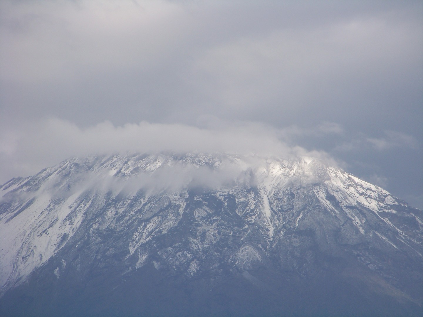 Mount Meru with snow