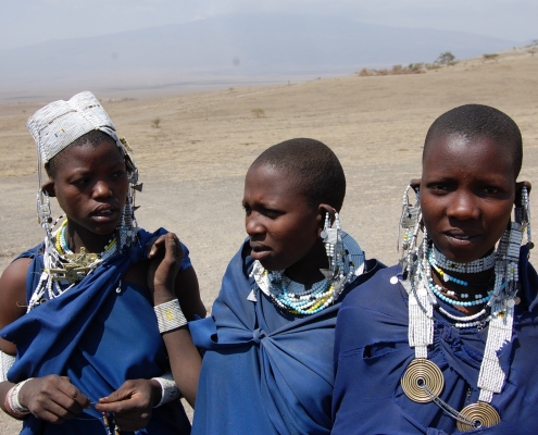 Maasai Girls Lake Natron Safari Tanzania