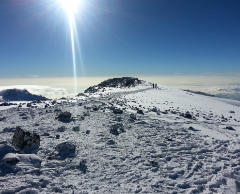 Kilimanjaro National Park Trekking Trail Snow