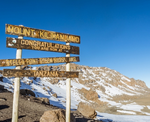 Kilimanjaro Trekking, Stella Point at 5756 Meters AMSL