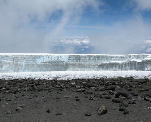 Perpetual ice, Kibo summit, Mount Kilimanjaro
