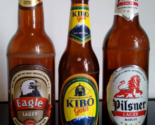 Tanzanian Beers: Eagle Lager, Kibo Gold and Pilsner Lager