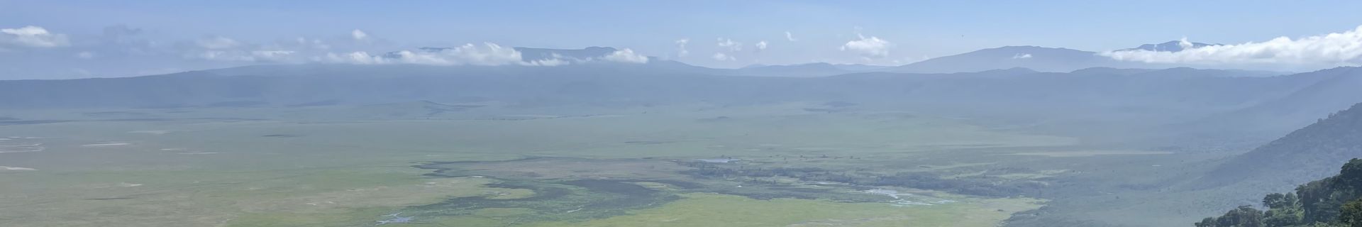View from the rim of the Ngorongoro Caldera (crater)