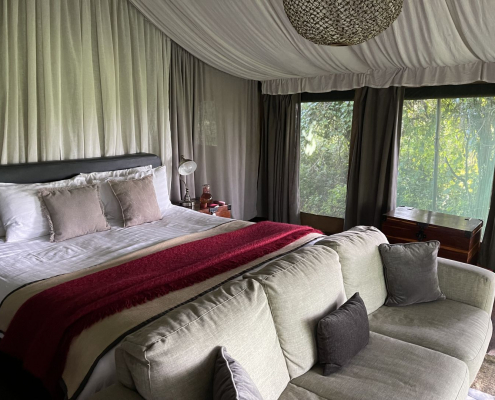 Lemala Ngorongoro Tented Camp queen size bed