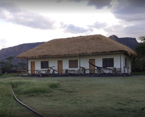 Maasai Giraffe Eco Lodge building