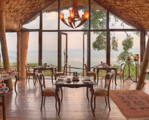 Ngorongoro Crater Lodge Lounge