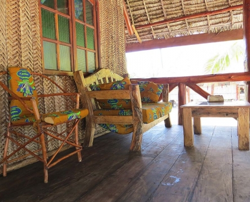 Pemba Lodge veranda