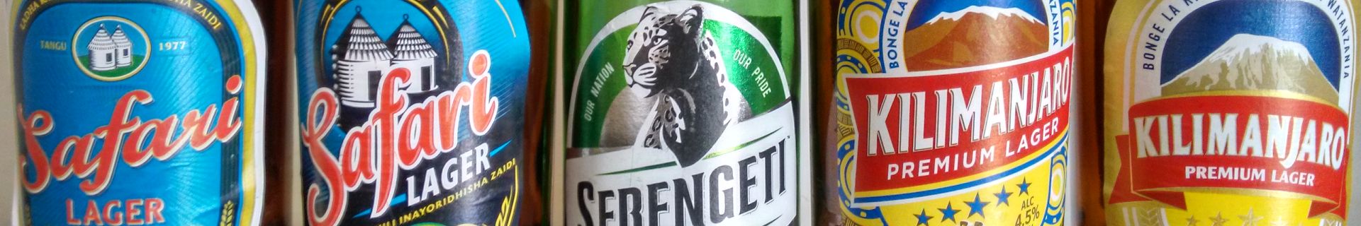 Tanzania Beers: Safari Lager, Serengeti Premium Lager, Kilimanjaro Premium Lager