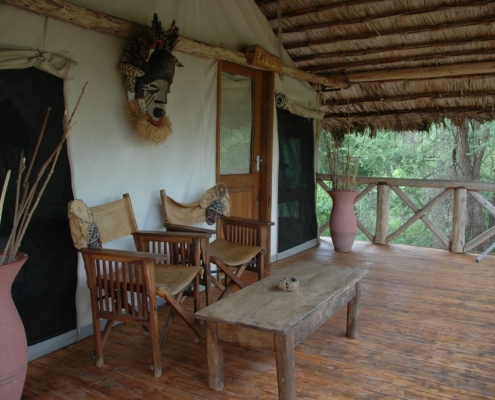 Tarangire Roika Tented Lodge veranda